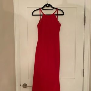 Red Maxi Wedding Guest / Special Occasion Calvin Klein